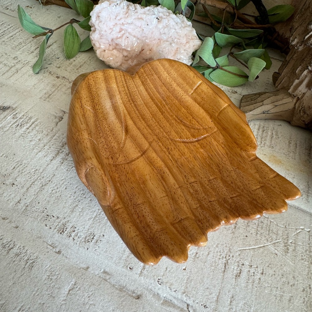 Wooden Giving Hands Bowl